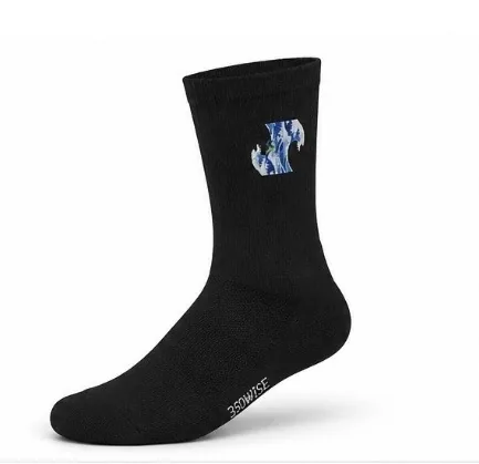 Page Wave Crew Socks · Black